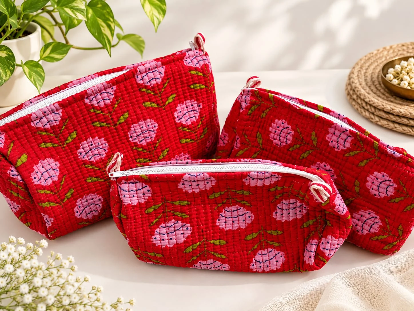 Royal Red Embroidered Potli Bag