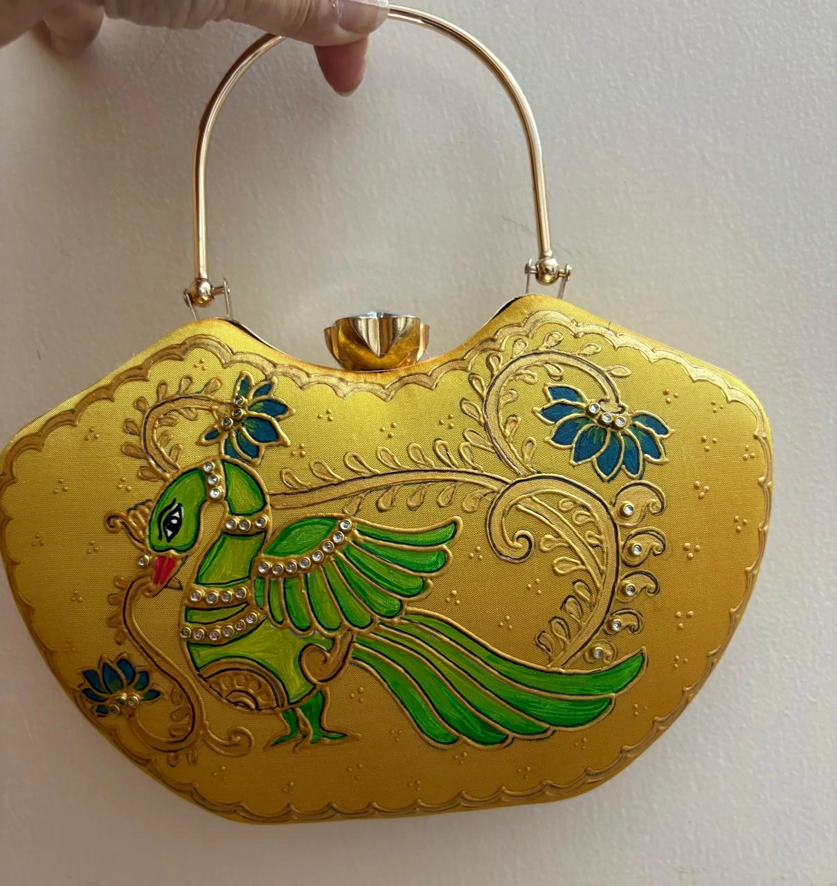 Golden Peacock Handbag